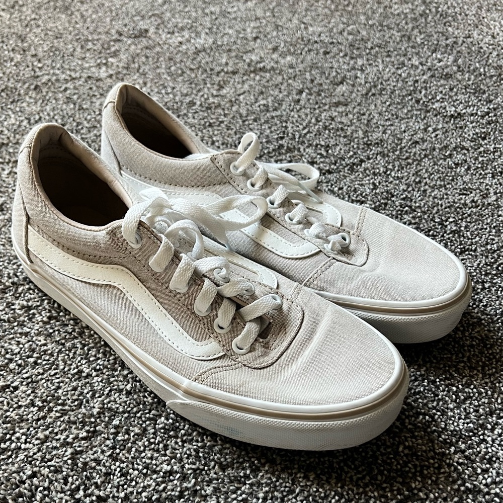 Tan VANS lace up shoes